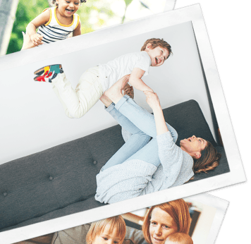 Assortment of photographs arranged loosely on top of one another