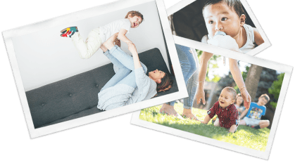 Assortment of photographs arranged loosely on top of one another